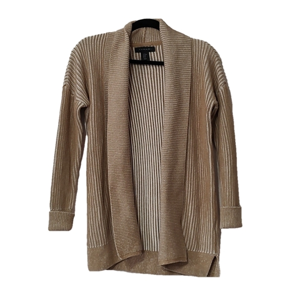 Tahari Open Front Tan Cardigan Size XS - Picture 1 of 5
